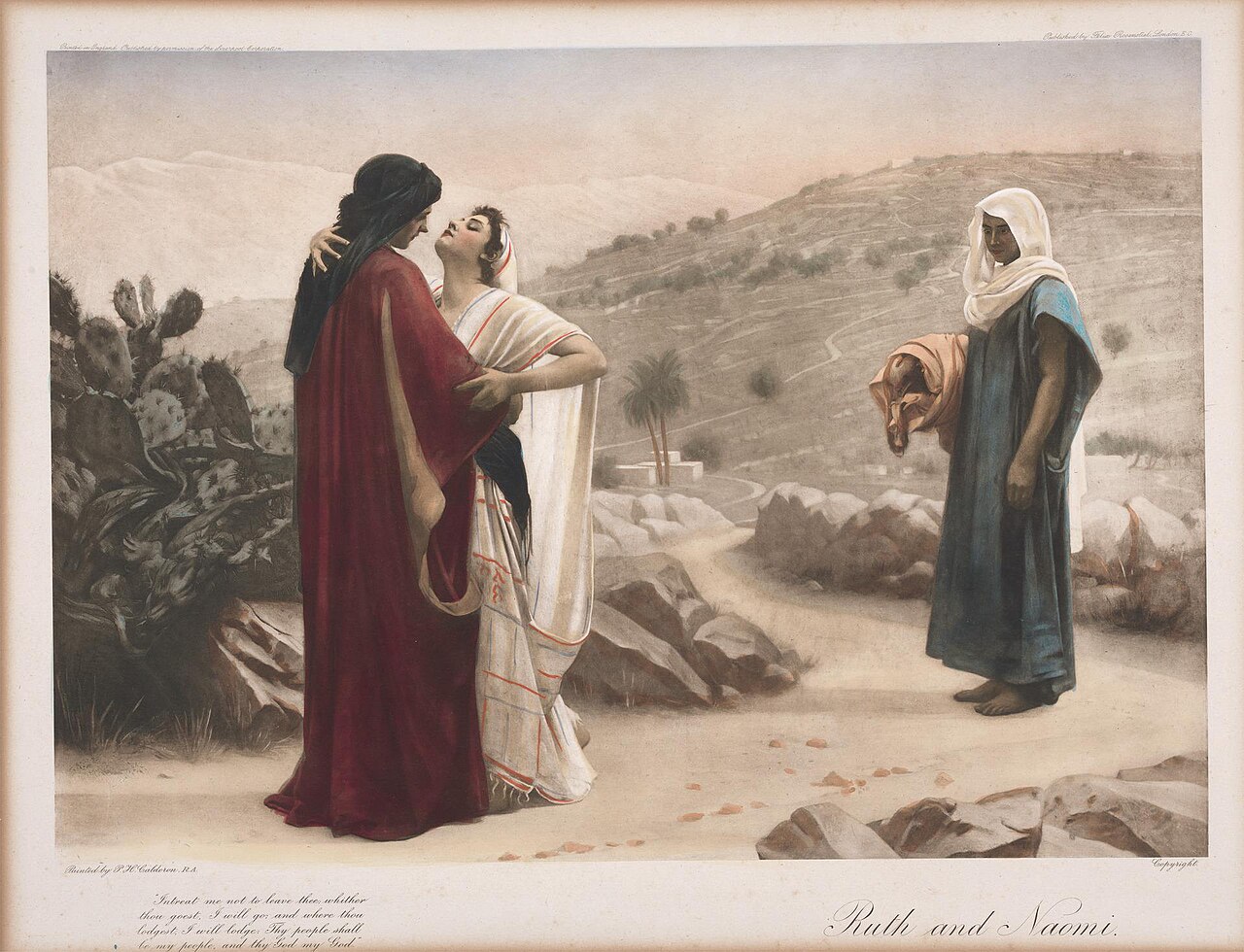 Philip Hermogenes Calderon, « Ruth et Naomi » (1886) : « Ton peuple sera mon peuple »