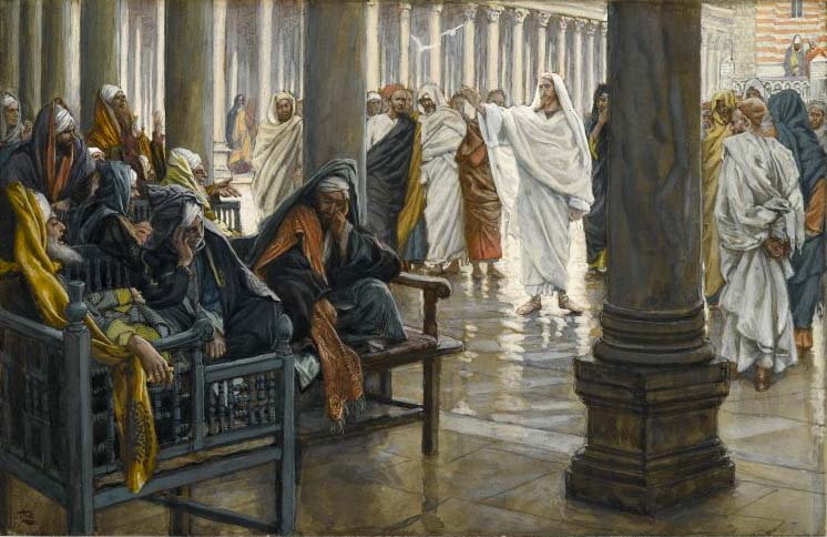 Malheur à vous, scribes et pharisiens, James Tissot (vers 1890), Brooklyn Museum — domaine public