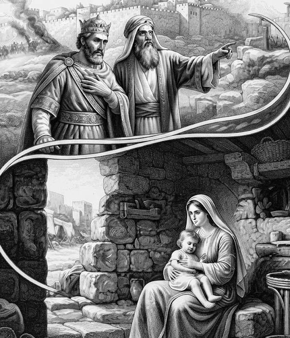 La prophétie d’Ésaïe au roi Achaz et son accomplissement en Yeshoua (illustration Bible Contexte)