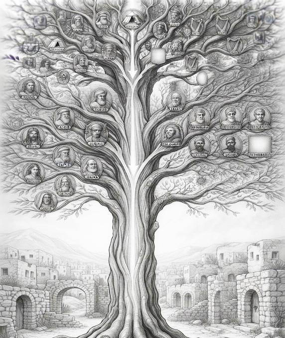 L’arbre de la généalogie de Yeshoua (illustration Bible Contexte)