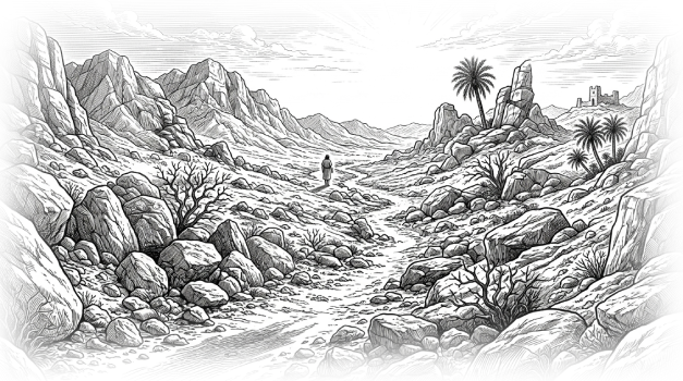 Illustration Bible Contexte — Matthieu 4